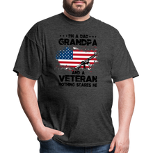 Load image into Gallery viewer, I'm A Veteran Nothing Scares Me T-Shirt - heather black
