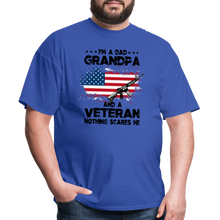 Load image into Gallery viewer, I'm A Veteran Nothing Scares Me T-Shirt - royal blue