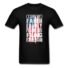 Load image into Gallery viewer, I Love My Flag T-Shirt - black