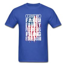 Load image into Gallery viewer, I Love My Flag T-Shirt - royal blue