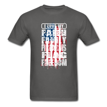 Load image into Gallery viewer, I Love My Flag T-Shirt - charcoal