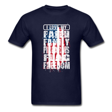 Load image into Gallery viewer, I Love My Flag T-Shirt - navy
