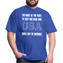 Load image into Gallery viewer, The Right Of The People Shall Not Be Infringed T-Shirt - royal blue