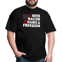 Load image into Gallery viewer, Beer, Bacon, Guns & Freedom - black