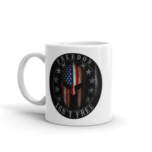 Load image into Gallery viewer, Freedom Isn't Free White glossy mug
