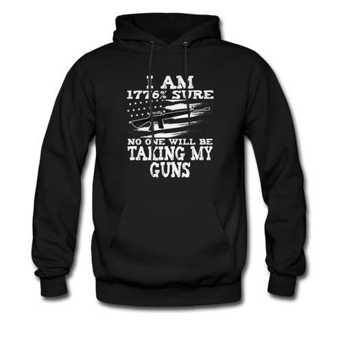 No One Will Be Taking My Guns Hoodie - black