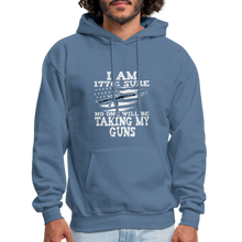 Load image into Gallery viewer, No One Will Be Taking My Guns Hoodie - denim blue
