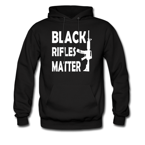 Black Rifles Matter Hoodie - black