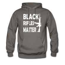 Load image into Gallery viewer, Black Rifles Matter Hoodie - asphalt gray
