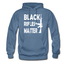 Load image into Gallery viewer, Black Rifles Matter Hoodie - denim blue
