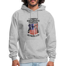 Load image into Gallery viewer, I Prefer Dangerous Freedom Hoodie - heather gray

