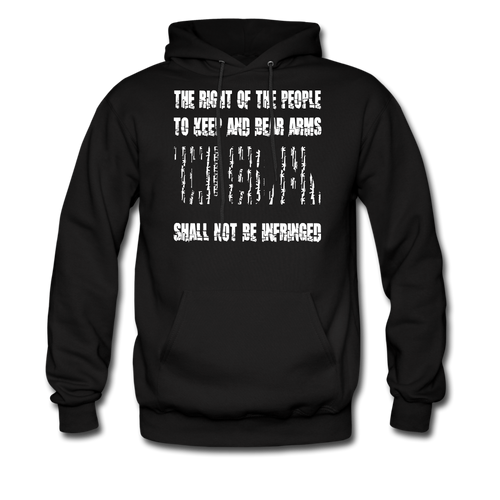 The Right Of The People Shall Not Be Infringed Hoodie - black