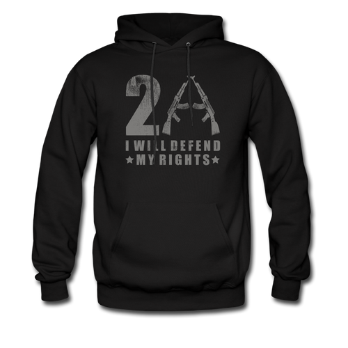 I Will Defend My Rights Hoodie - black