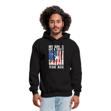 Load image into Gallery viewer, My Gun Is Not A Threat Unless You Are Hoodie - black

