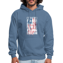 Load image into Gallery viewer, I Love My Flag Hoodie - denim blue
