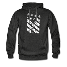 Load image into Gallery viewer, Graffiti Flag Hoodie - charcoal grey
