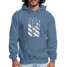 Load image into Gallery viewer, Graffiti Flag Hoodie - denim blue
