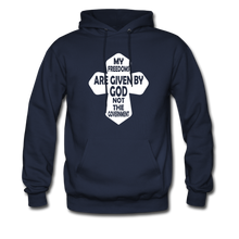 Load image into Gallery viewer, My Freedoms Are Given By God Hoodie - navy
