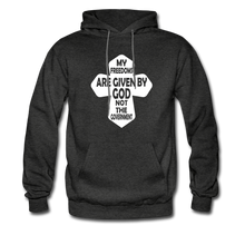 Load image into Gallery viewer, My Freedoms Are Given By God Hoodie - charcoal grey
