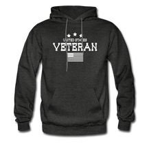 Load image into Gallery viewer, United States Veteran Hoodie - charcoal grey
