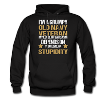 Load image into Gallery viewer, Old Navy Veteran Hoodie - black
