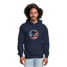 Load image into Gallery viewer, Heroes Don&#39;t Wear Capes Hoodie - navy
