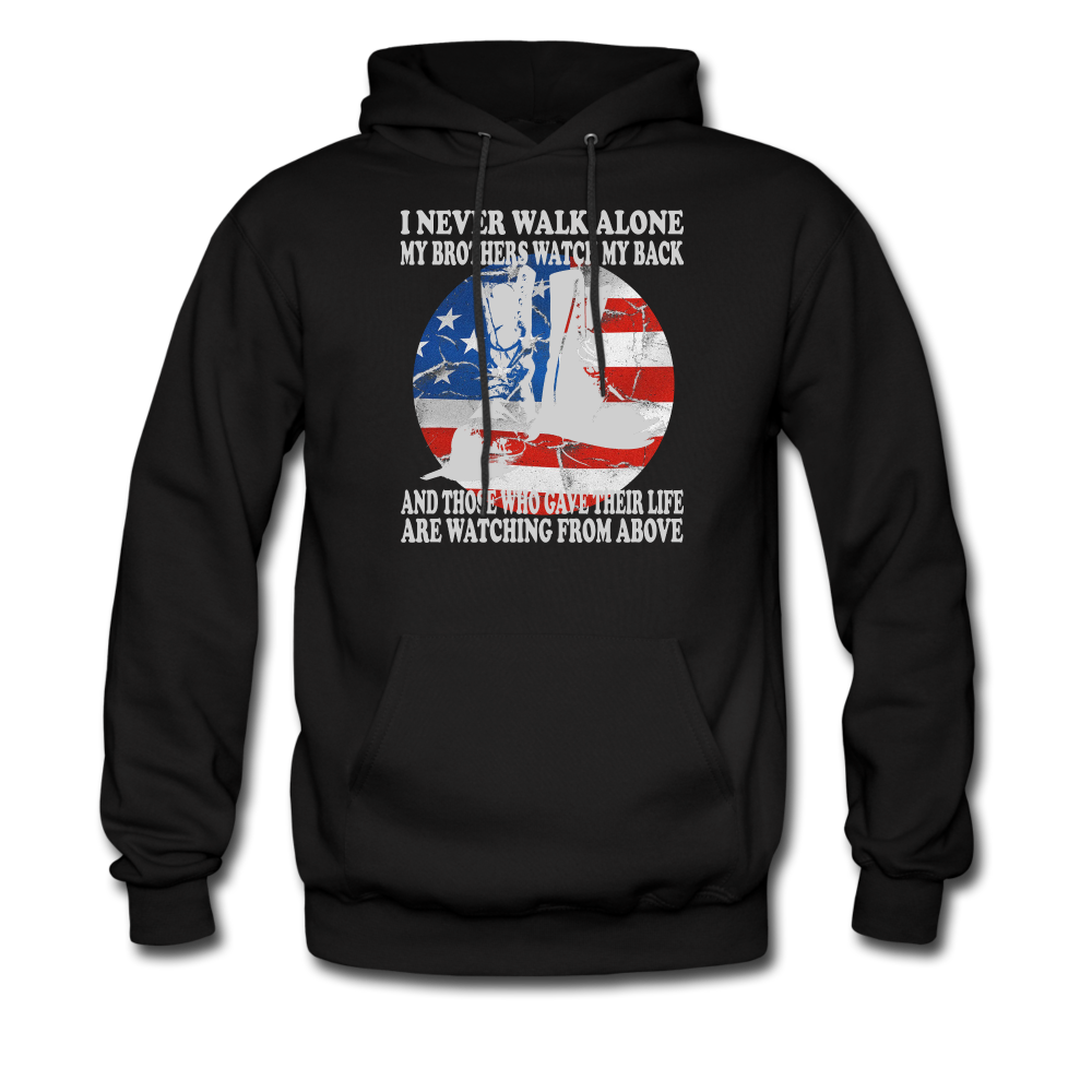 My Brothers Watch My Back Hoodie - black