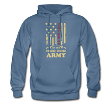 Load image into Gallery viewer, Veteran of the United States Army Hoodie - denim blue
