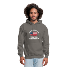 Load image into Gallery viewer, My Rights Don&#39;t End Where Your Feelings Begin Hoodie - asphalt gray
