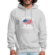 Load image into Gallery viewer, My Rights Don&#39;t End Where Your Feelings Begin Hoodie - ash 
