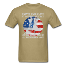 Load image into Gallery viewer, My Brothers Watch My Back T-Shirt - khaki
