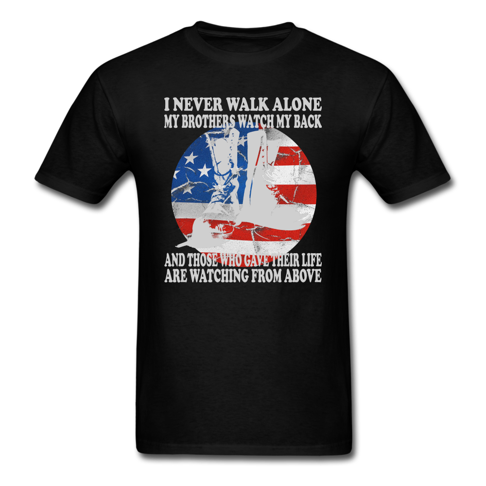 My Brothers Watch My Back T-Shirt - black