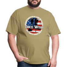 Load image into Gallery viewer, Heroes Don&#39;t Wear Capes T-Shirt - khaki
