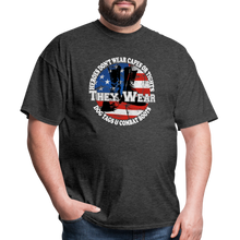 Load image into Gallery viewer, Heroes Don&#39;t Wear Capes T-Shirt - heather black

