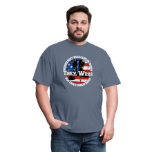 Load image into Gallery viewer, Heroes Don&#39;t Wear Capes T-Shirt - denim
