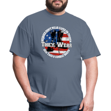 Load image into Gallery viewer, Heroes Don&#39;t Wear Capes T-Shirt - denim
