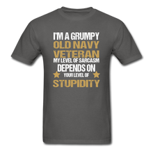 Load image into Gallery viewer, Old Navy Veteran T-Shirt - charcoal
