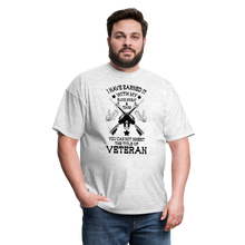 Load image into Gallery viewer, I Have Earned It With My Blood, Sweat &amp; Tears T-Shirt - light heather gray
