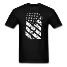 Load image into Gallery viewer, Graffiti Flag T-Shirt - black
