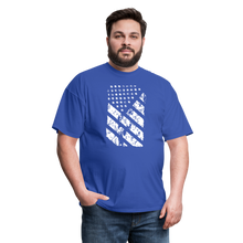 Load image into Gallery viewer, Graffiti Flag T-Shirt - royal blue
