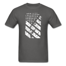Load image into Gallery viewer, Graffiti Flag T-Shirt - charcoal
