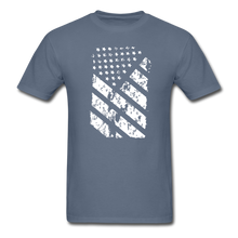 Load image into Gallery viewer, Graffiti Flag T-Shirt - denim
