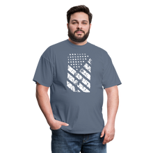 Load image into Gallery viewer, Graffiti Flag T-Shirt - denim
