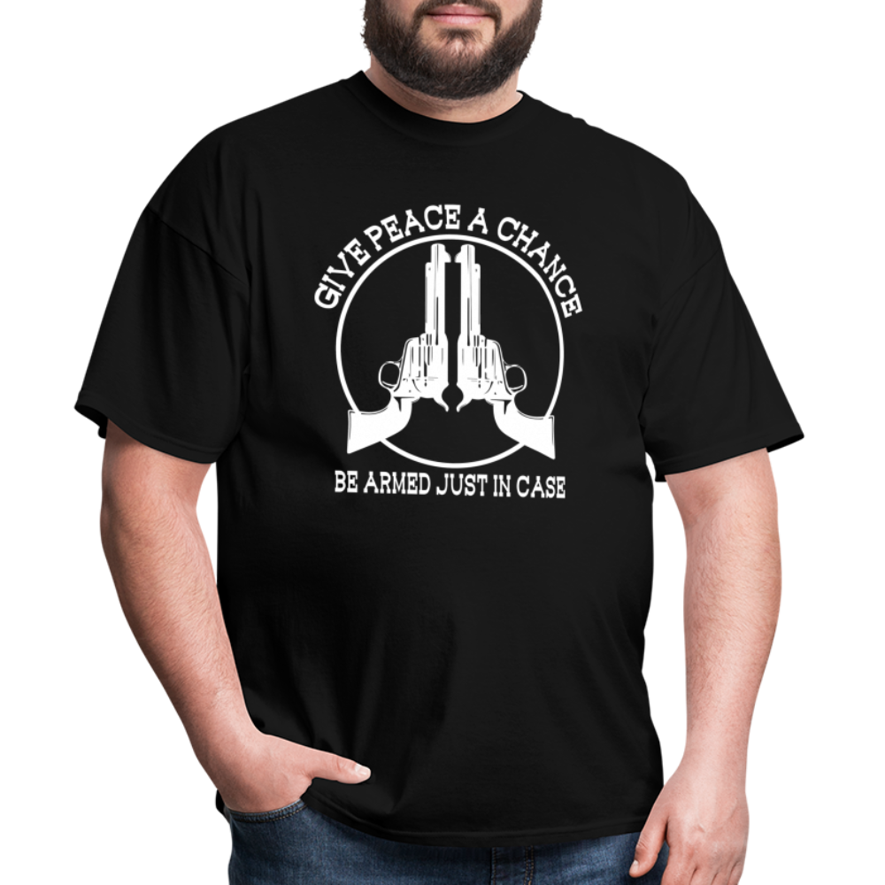 Give Peace A Chance T-Shirt - black