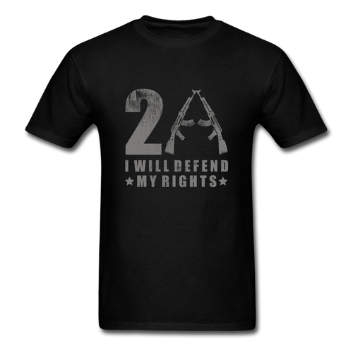 I Will Defend My Rights T-Shirt - black