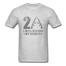 Load image into Gallery viewer, I Will Defend My Rights T-Shirt - heather gray
