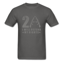 Load image into Gallery viewer, I Will Defend My Rights T-Shirt - charcoal
