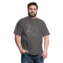 Load image into Gallery viewer, I Will Defend My Rights T-Shirt - charcoal
