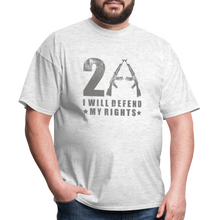 Load image into Gallery viewer, I Will Defend My Rights T-Shirt - light heather gray
