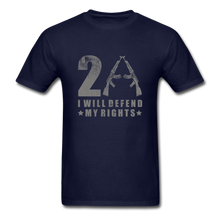 Load image into Gallery viewer, I Will Defend My Rights T-Shirt - navy
